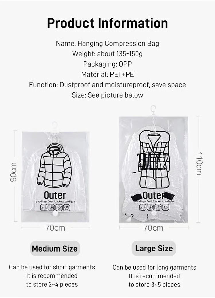 Hanging Vacuum Storage Bags