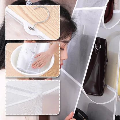 Hanging Handbag Organizer with 6 or 8 Pockets