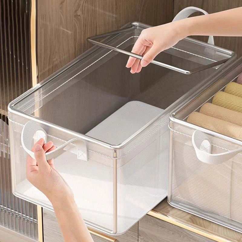 Transparent Steel Frame Storage Box